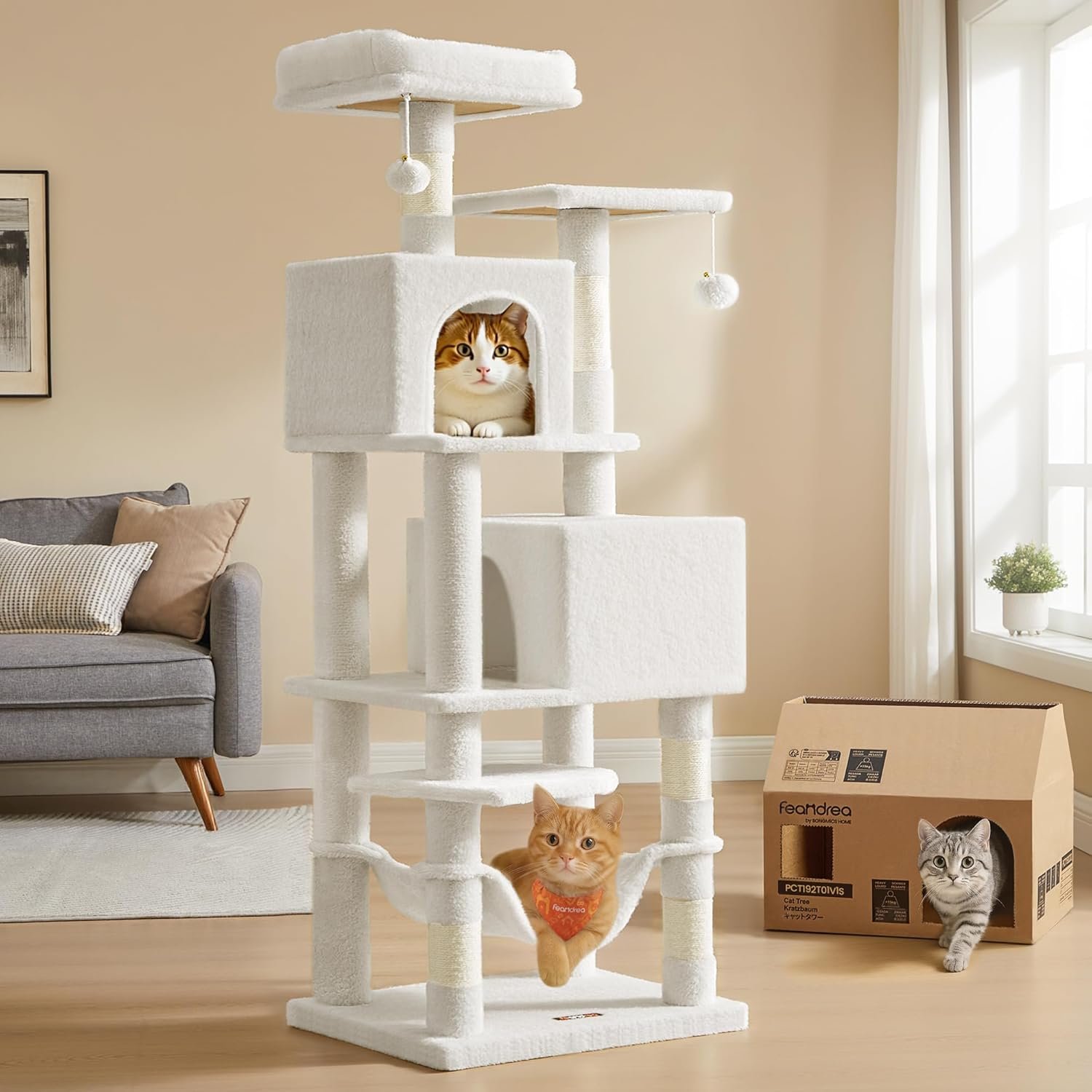 Feandrea 61-Inch Cat Condo