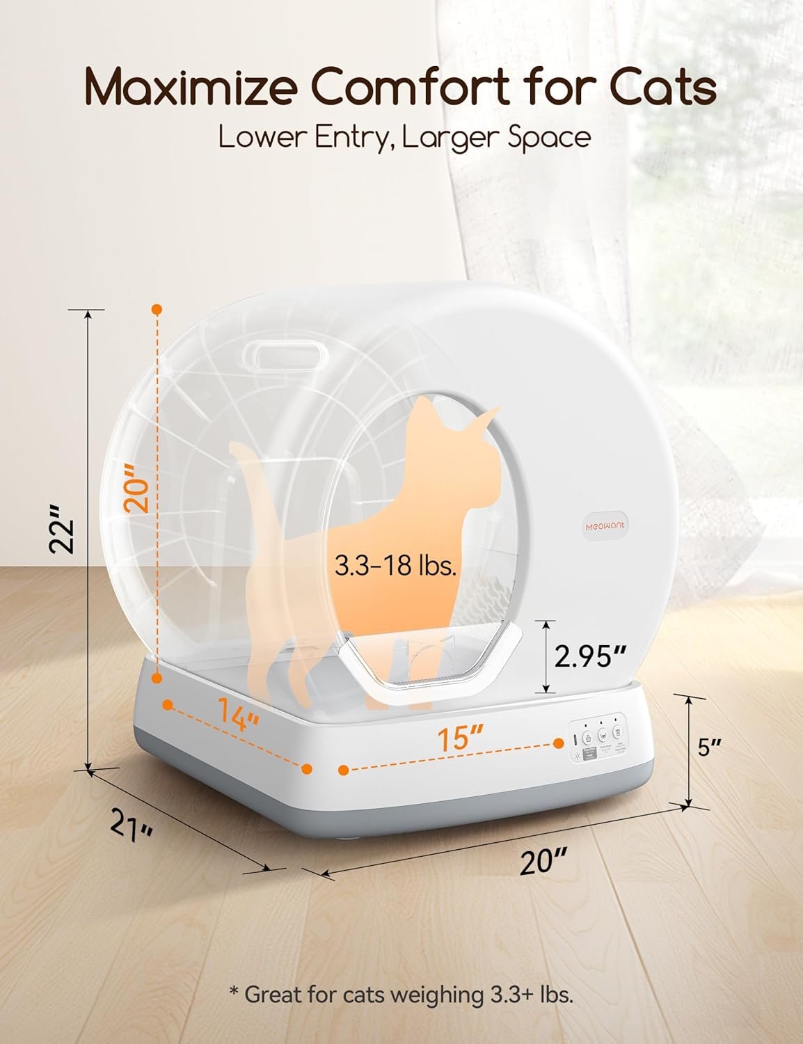 Meowant Self-Cleaning Cat Litter Box