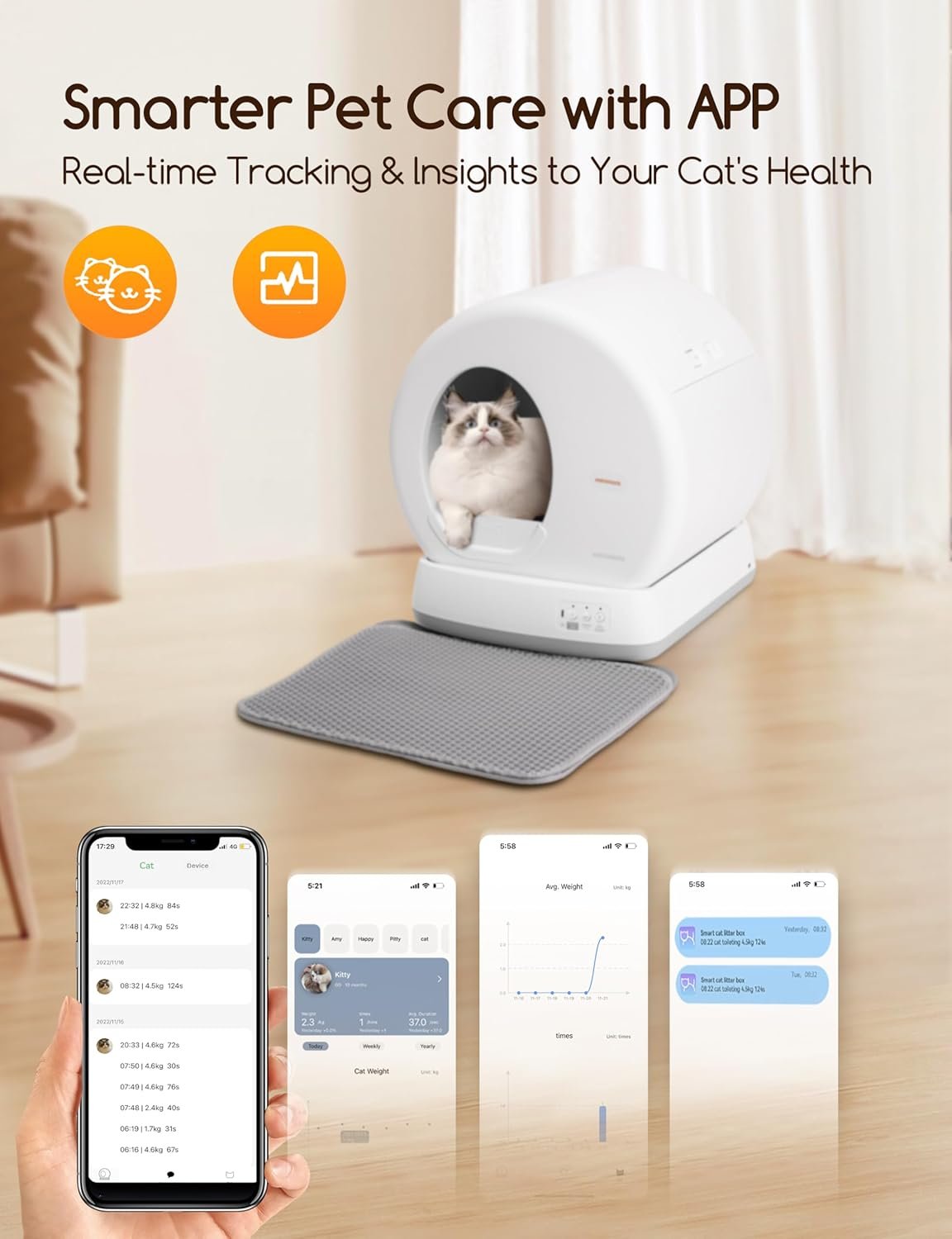 Meowant Self-Cleaning Cat Litter Box