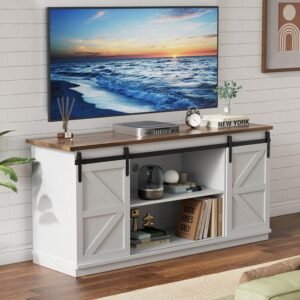 YESHOMY Farmhouse TV Stand