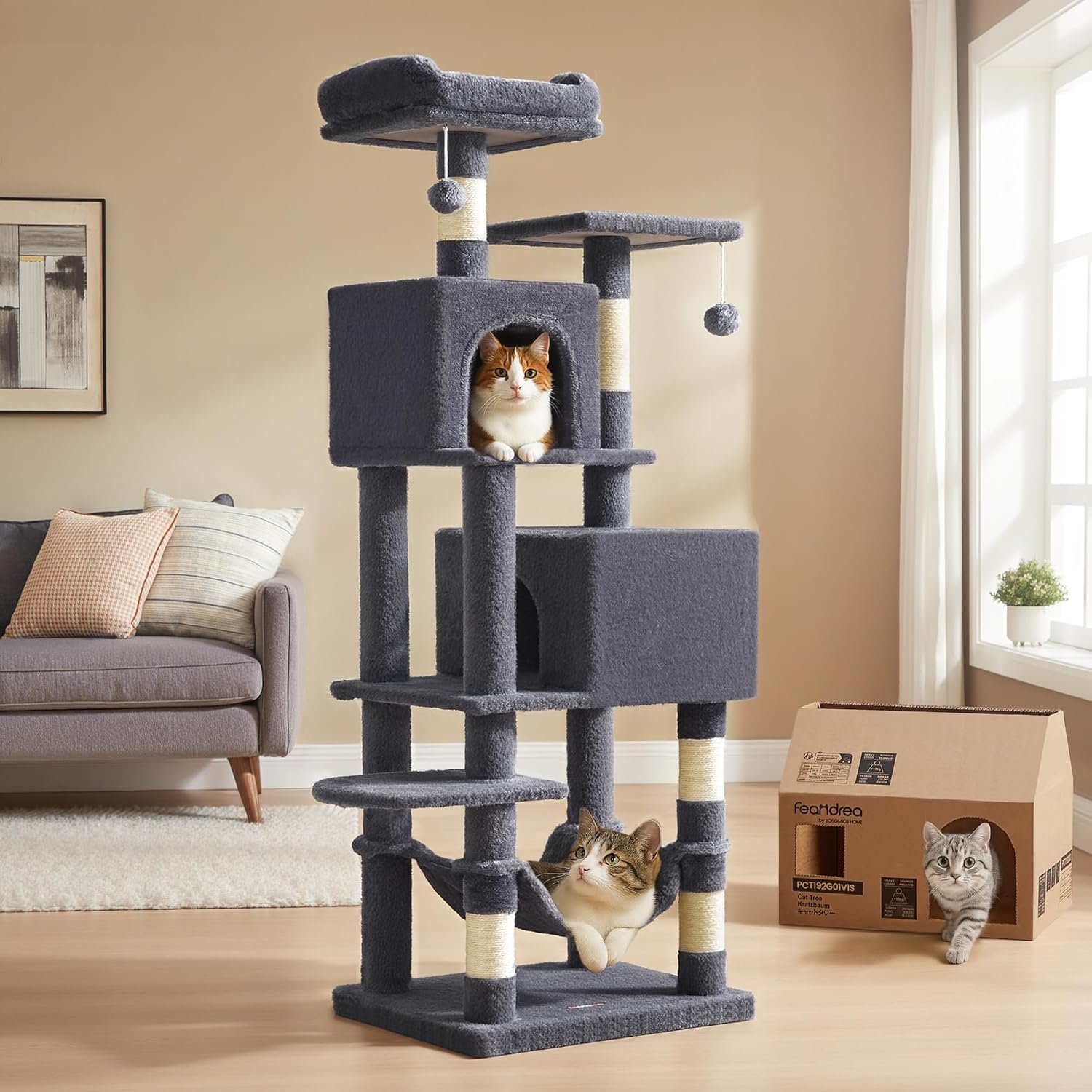 Feandrea 61-Inch Cat Condo Review
