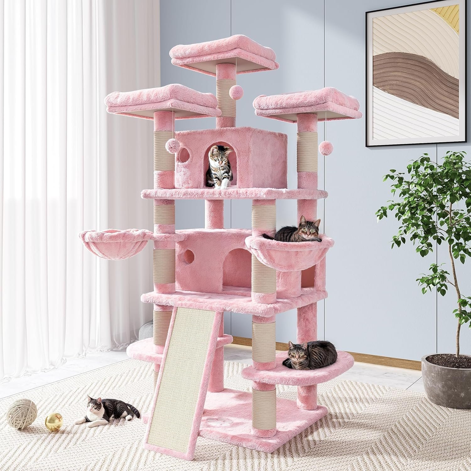 Allewie 68-Inch Cat Tree
