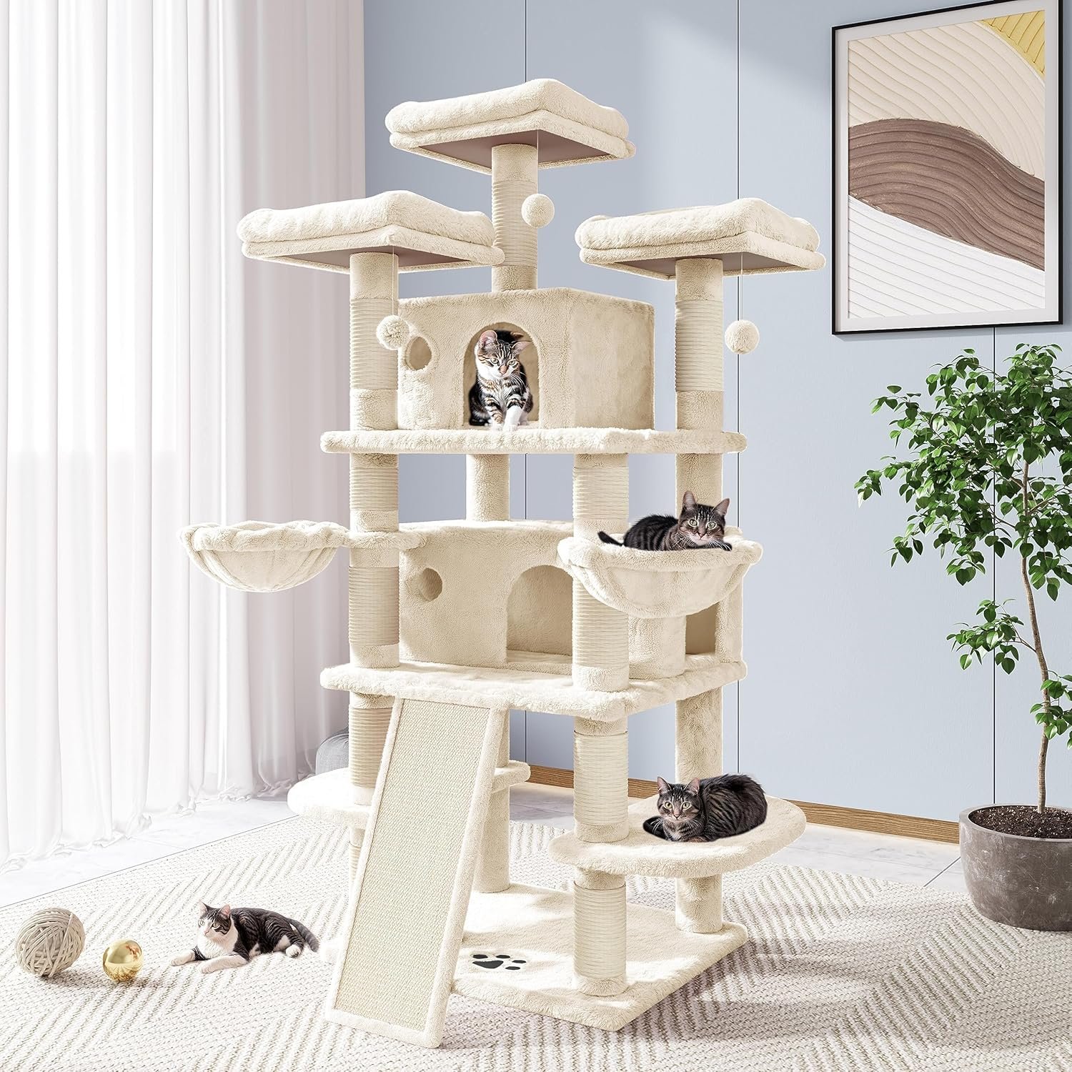 Allewie 68-Inch Cat Tree
