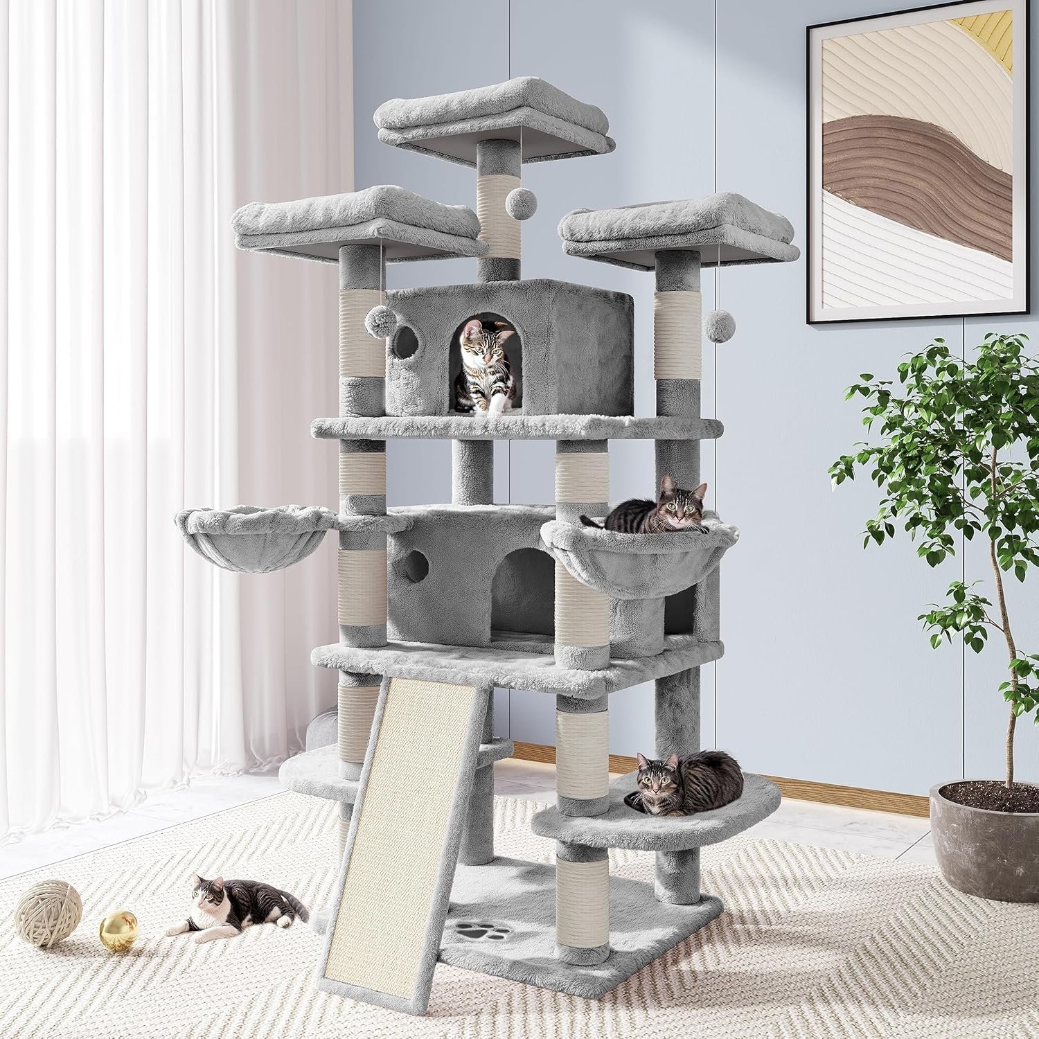 Allewie 68-Inch Cat Tree