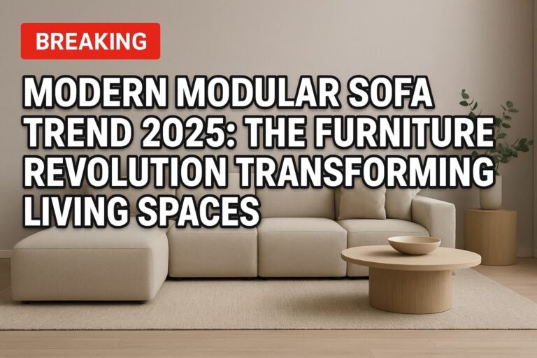 Modern Modular Sofa Trend 2025: The Furniture Revolution Transforming Living Spaces 9 Modern Modular Sofa Trend 2025