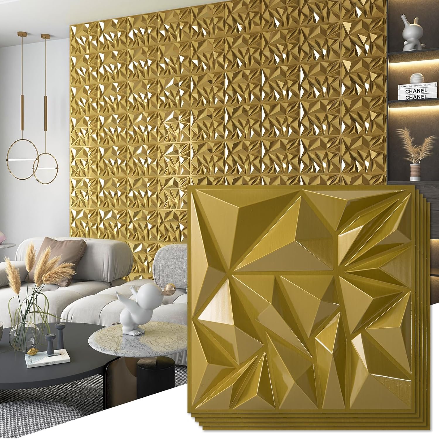 Art3d 33-Pack 3D Wall Panels