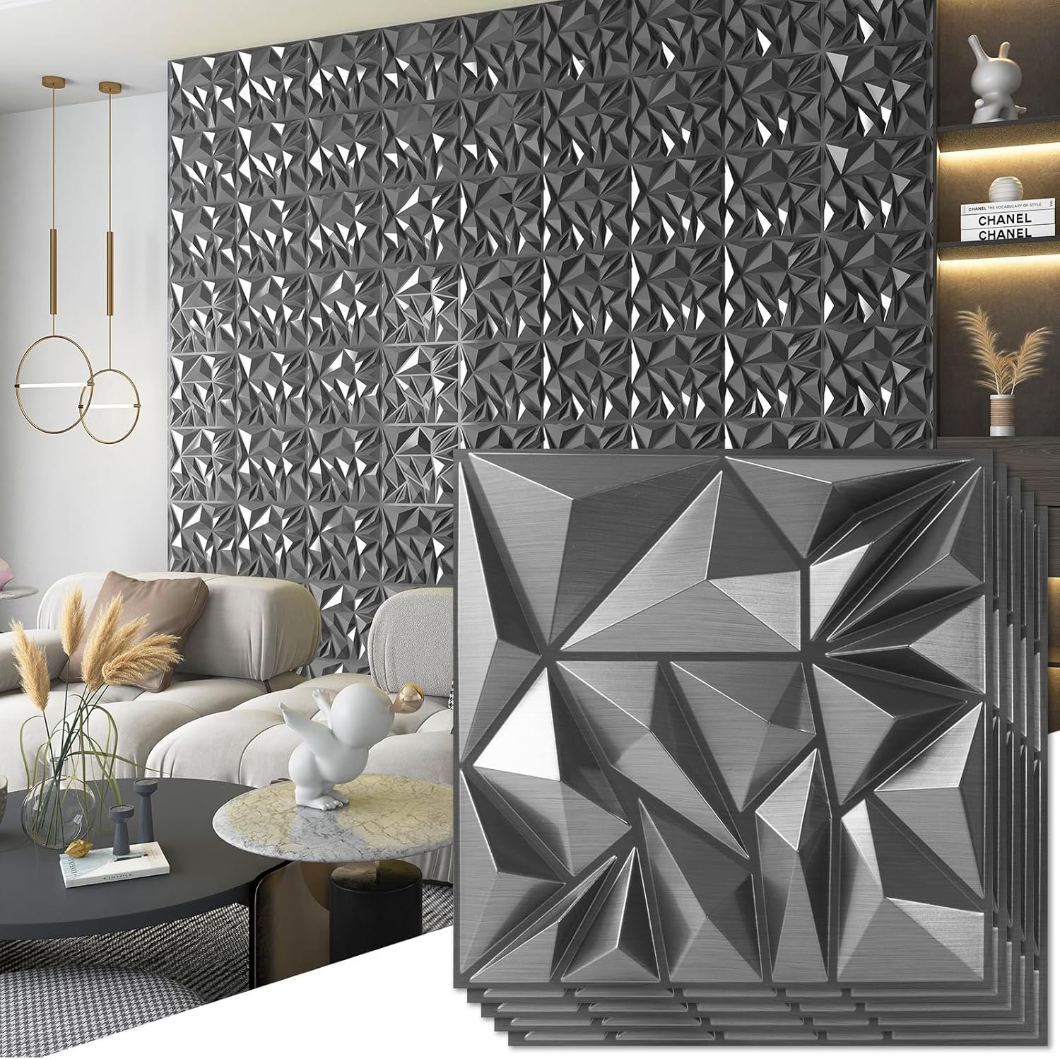 Art3d 33-Pack 3D Wall Panels